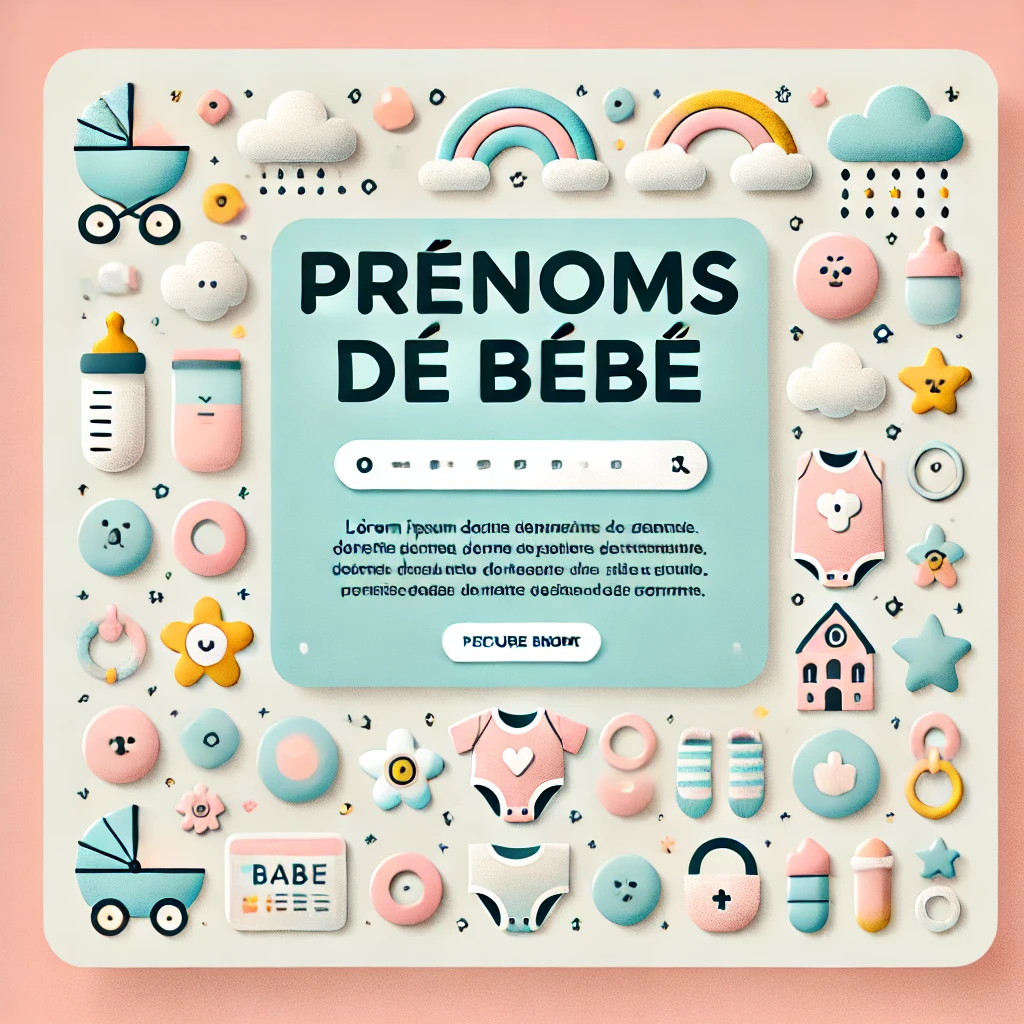 Top 10 des prenoms de bébé en France